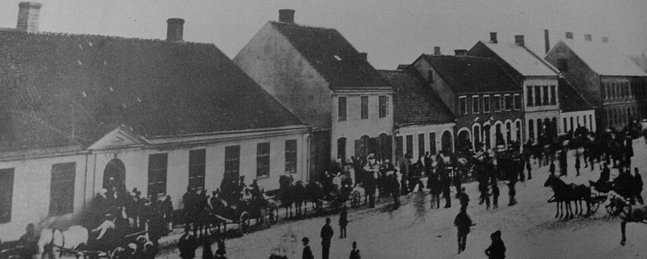Karnevalståg på Mårtentorget 1900